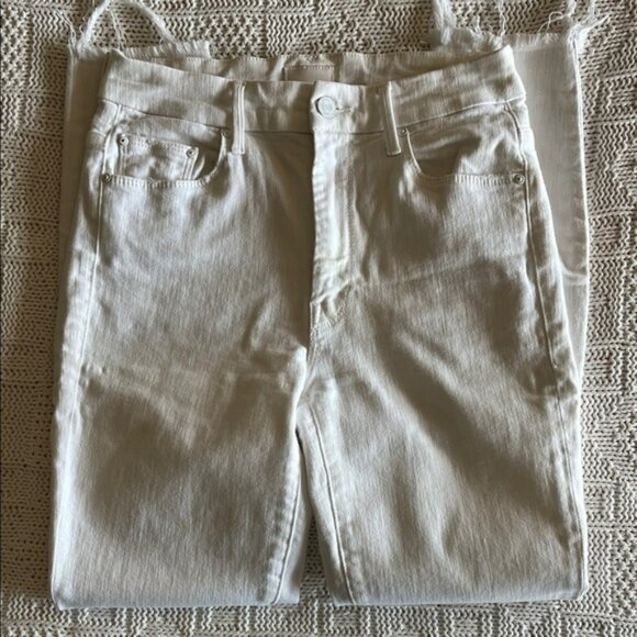 MOTHER Fairest Of Them All High Waisted Looker Ankle Fray Sz 26 - Picture 2 of 15